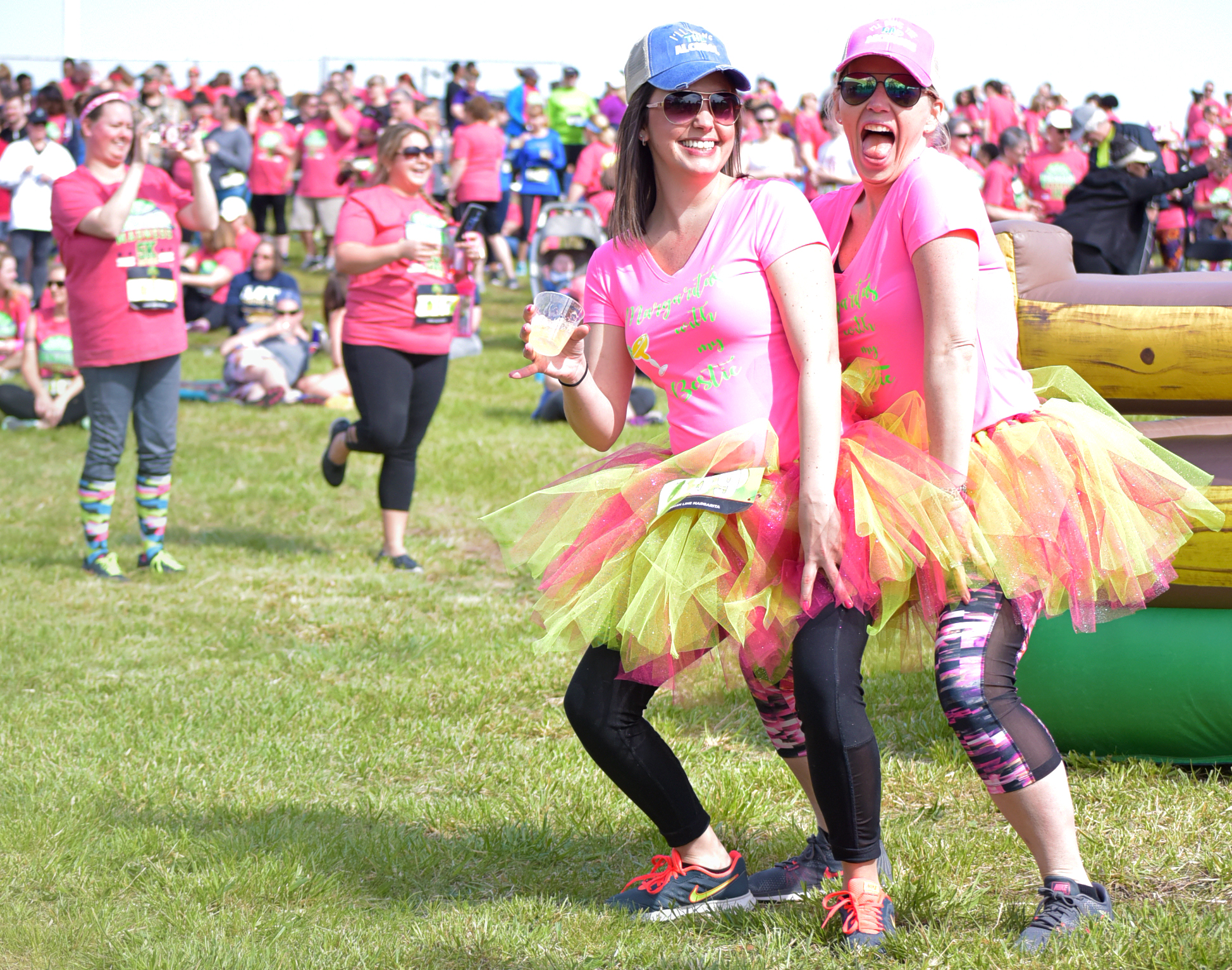 margarita 5k run pink dresses